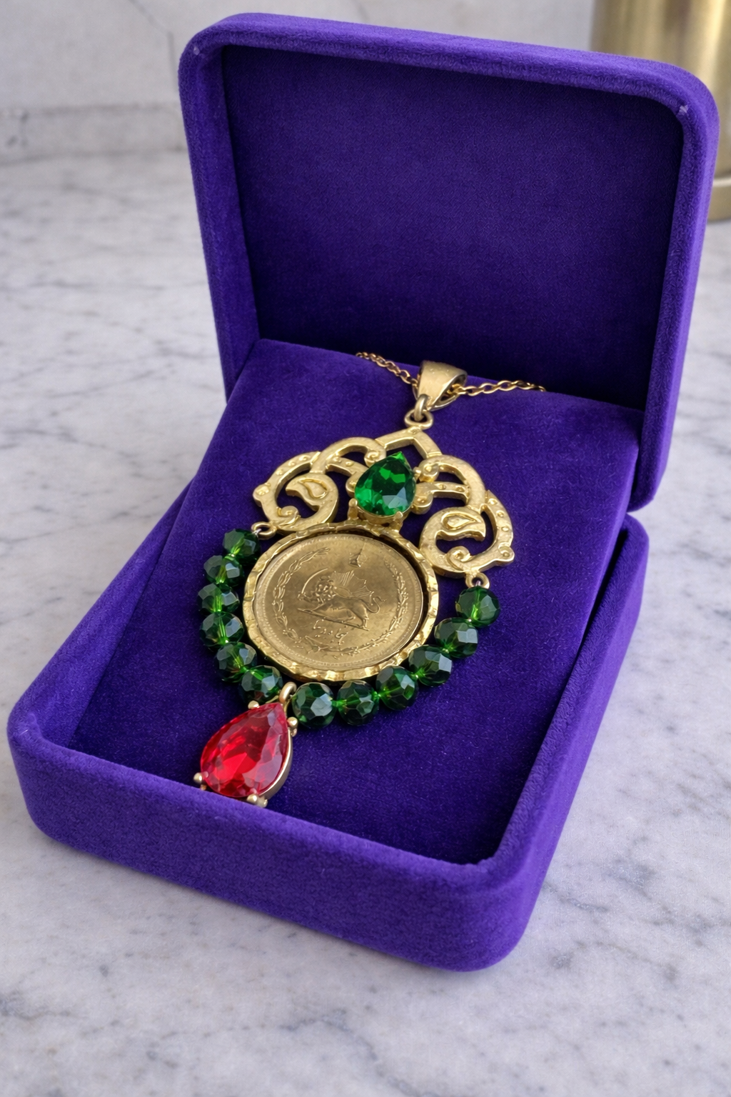 Handmade unique and limited edition coin necklace
