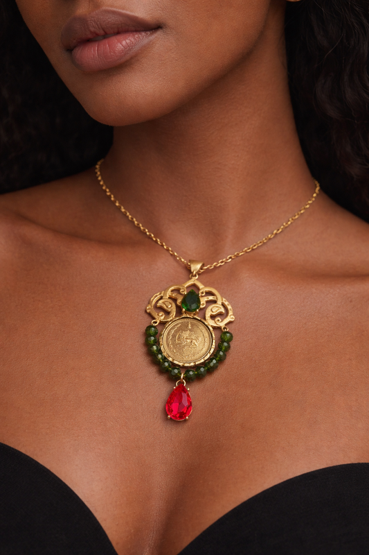 Handmade unique and limited edition coin necklace