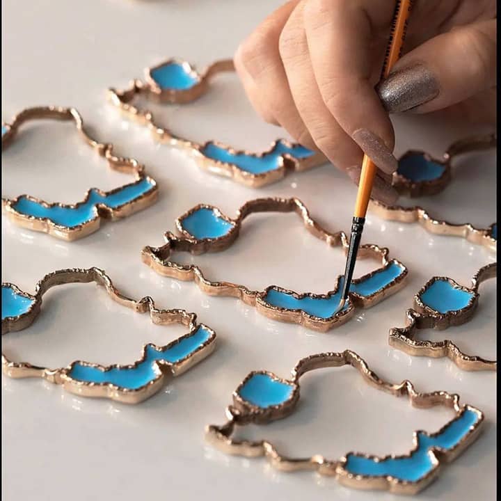Iran map Necklace