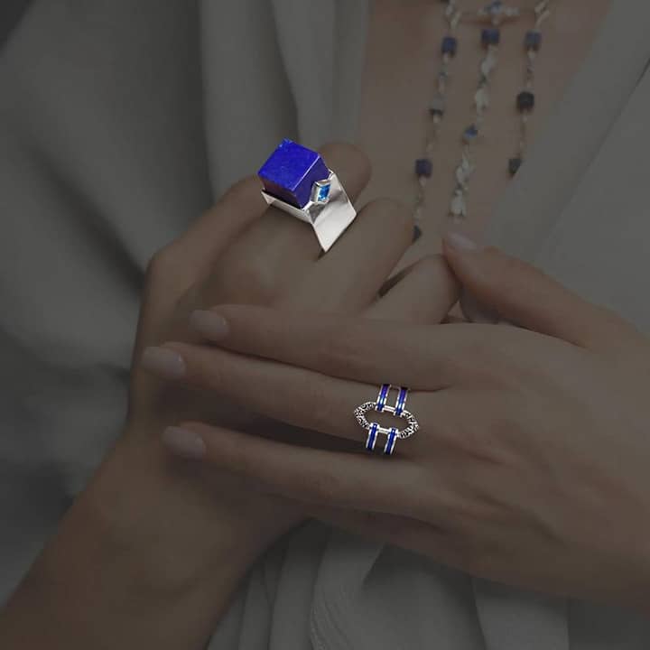 Azure Lapis Architect Ring