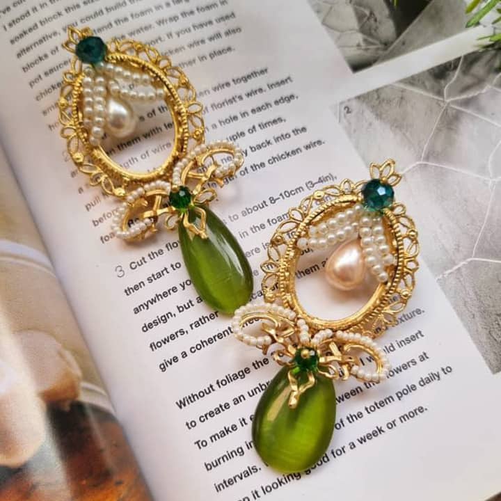 Italian Fremada Chain Yellow Stone Pendant