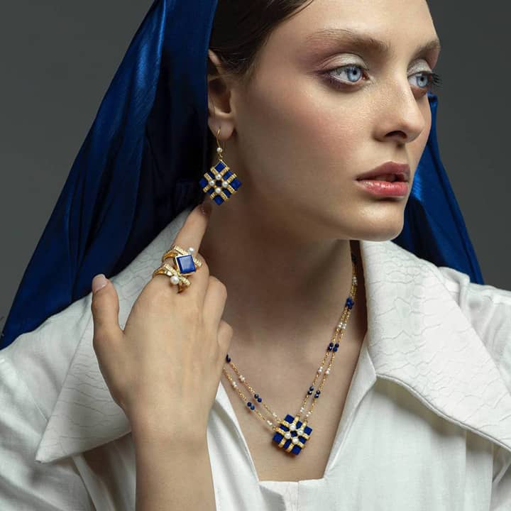 ZIBA, Sapphire Elegance Earrings For Women