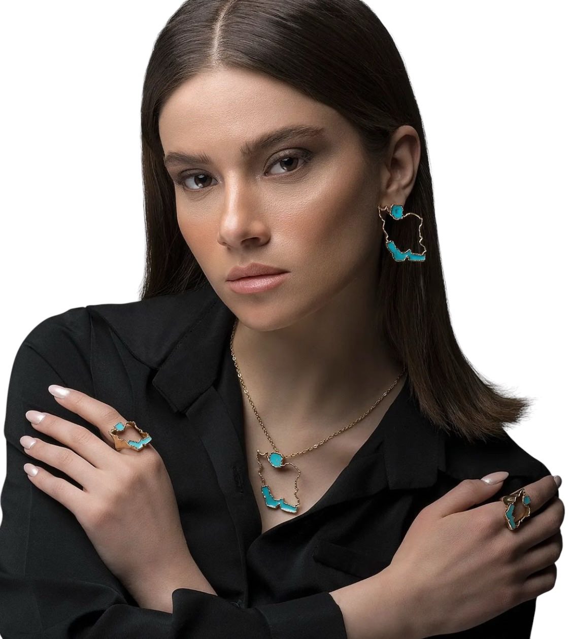 Iran map Necklace