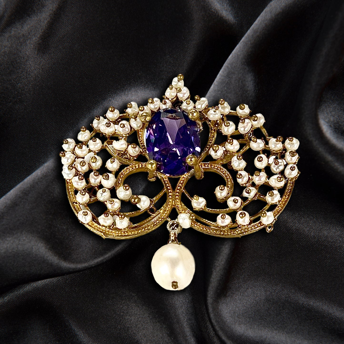 CLEOPATRA, Elegant Pearl Earrings With Well Cut Stones, Available in 3 Styles