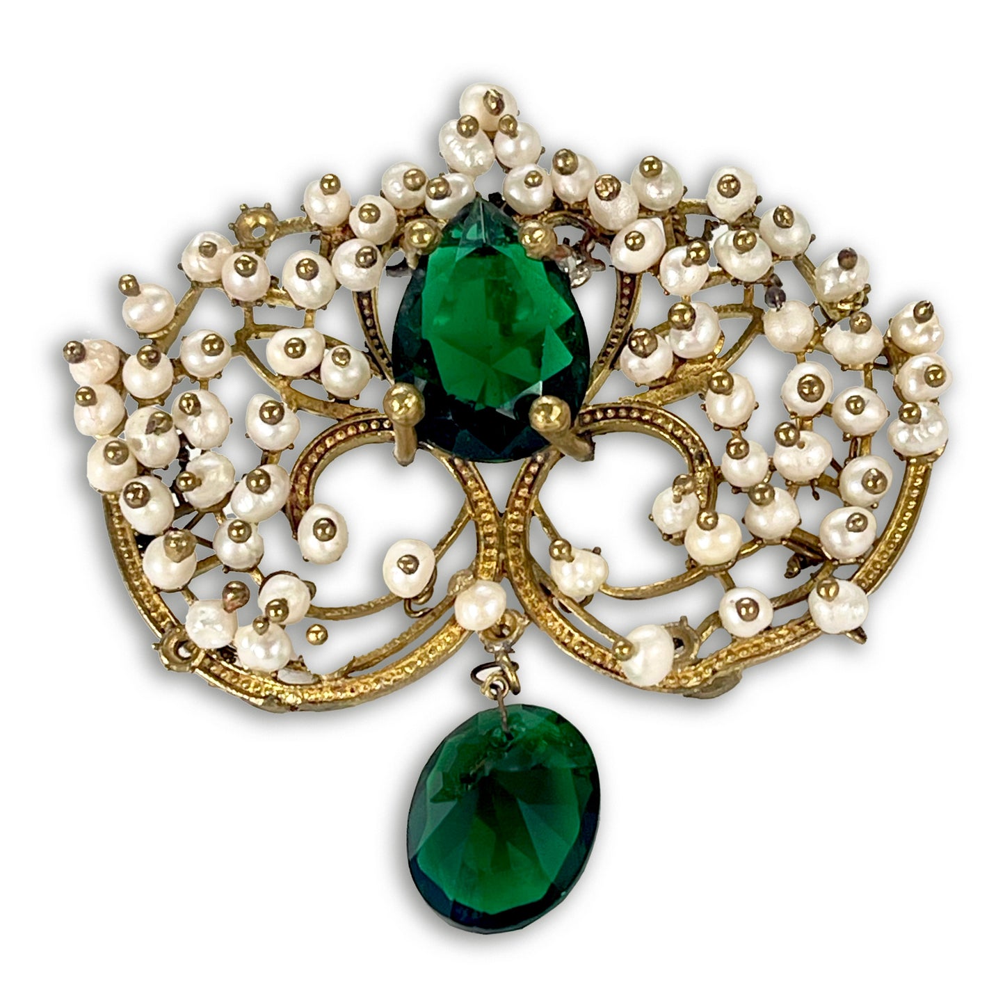 CLEOPATRA, Elegant Pearl Earrings With Well Cut Stones, Available in 3 Styles