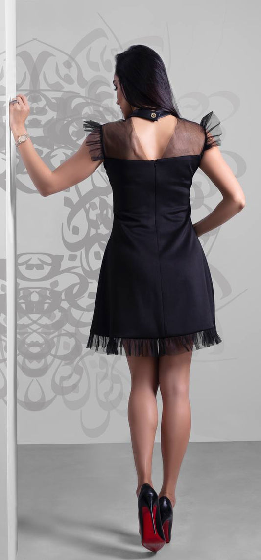 "Artistic Elegance" Neoprene Dress by Baharnaz