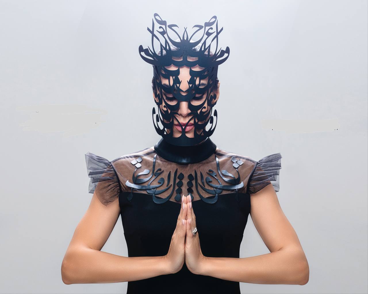 "Artistic Elegance" Neoprene Dress by Baharnaz