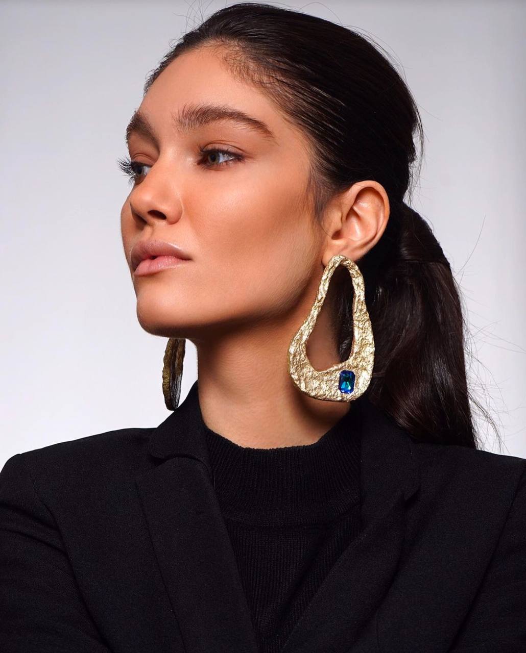 "Royal Blue Elegance" Earrings by Baharnaz