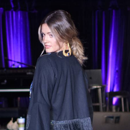 "Royal Blue Elegance" Earrings by Baharnaz