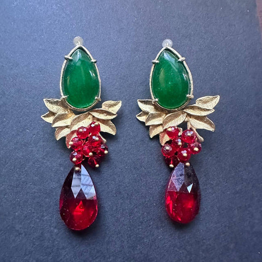 Majestic Forest Agate Earrings