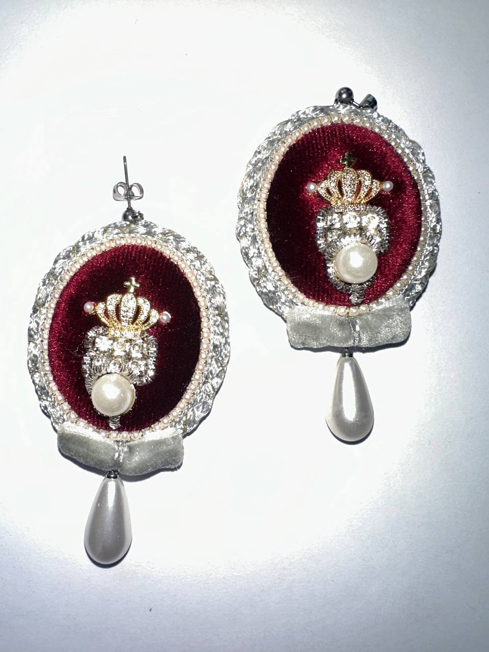 Royal Velvet Crown Earrings