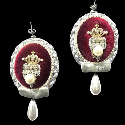 Royal Velvet Crown Earrings