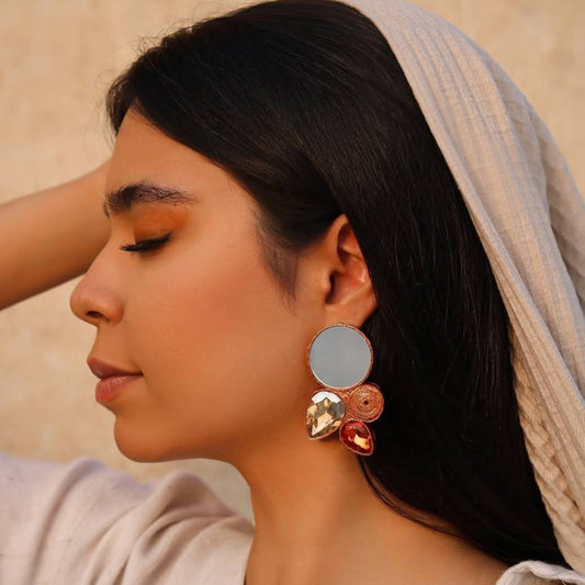 Handmade Papier-Mâché Earrings