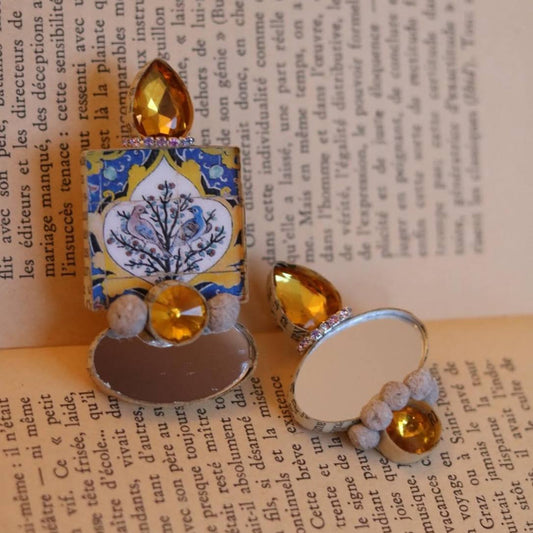 Handmade Persian Tile Earrings