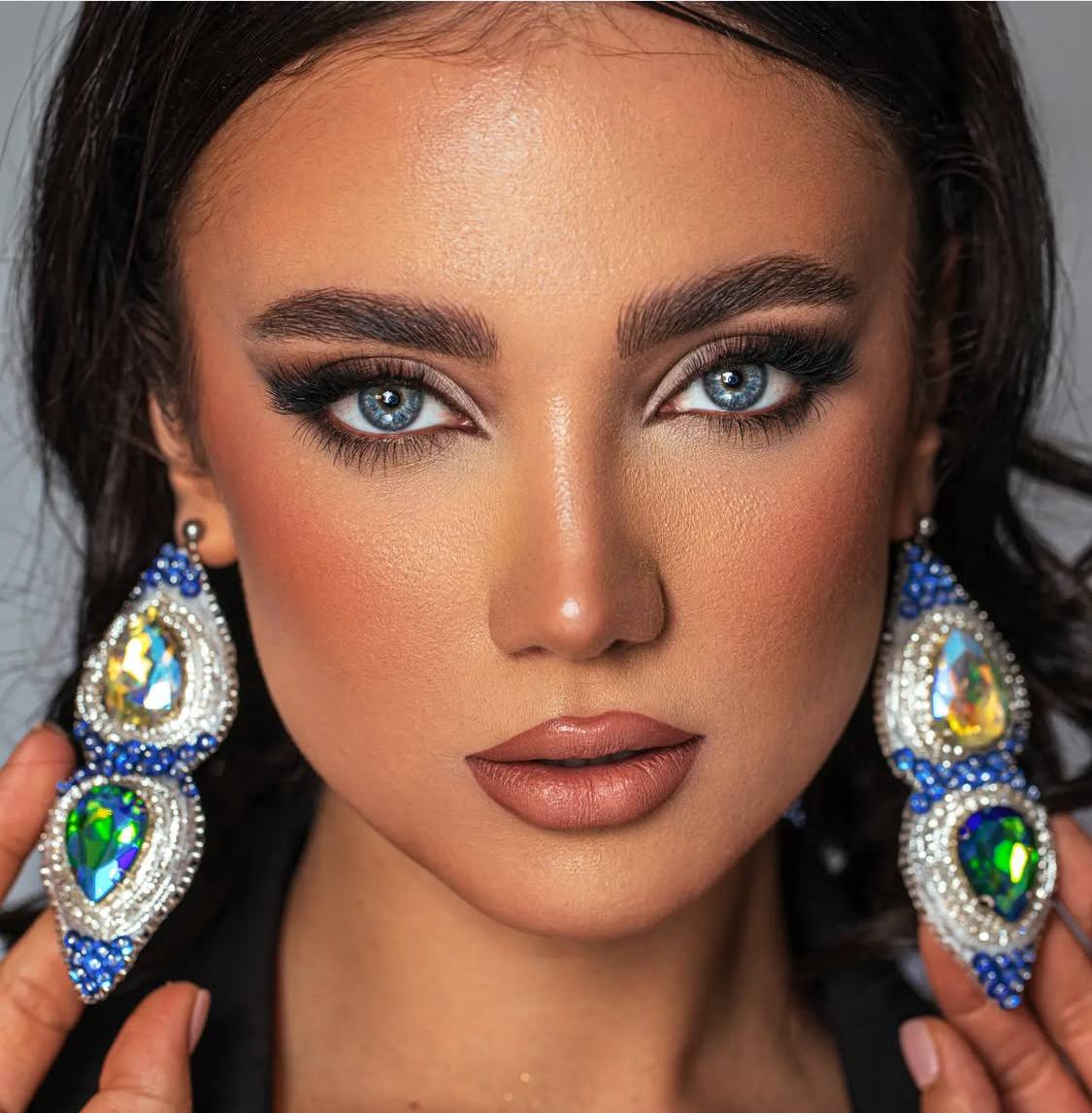 Statement Crystal Beaded Drop Earrings – Sparkle Redefined