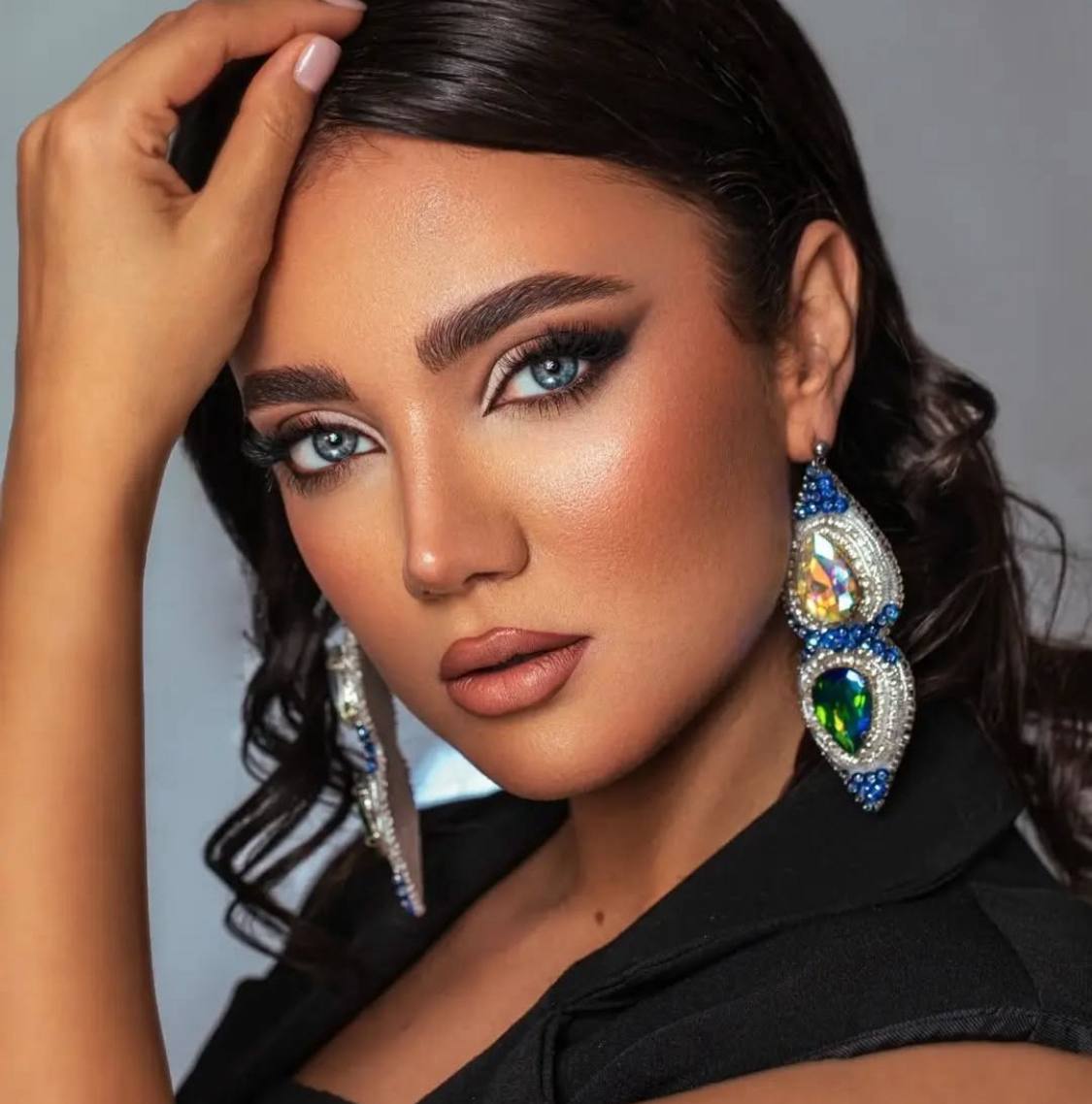 Statement Crystal Beaded Drop Earrings – Sparkle Redefined