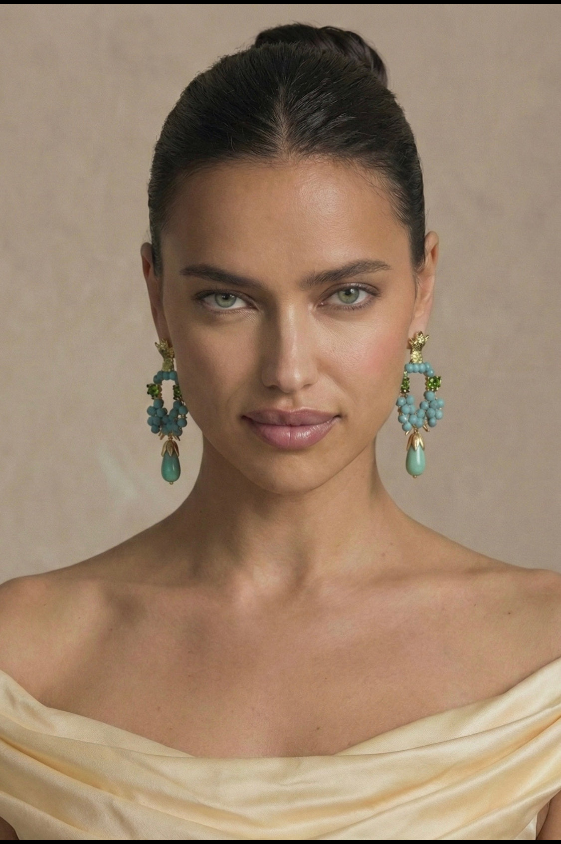 Handmade pahlavi crown earrings earrings ,