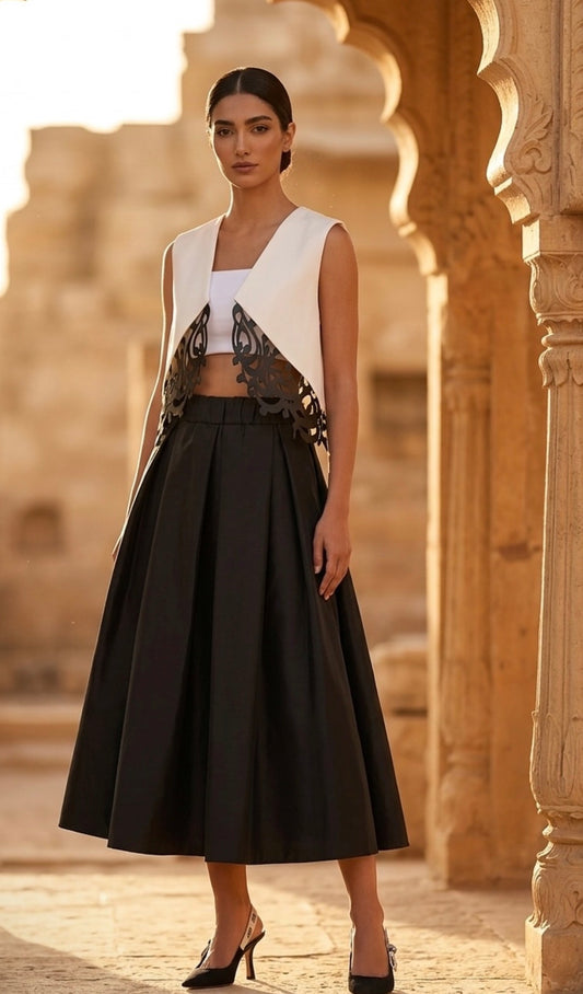 Ravagh Persian Calligraphy Vest | Luxury Persian Inspired Fashion