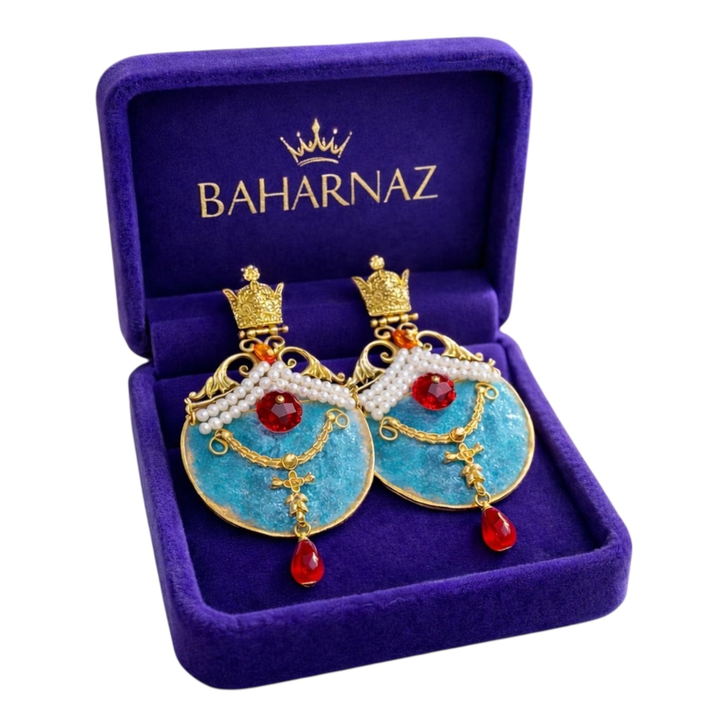 THE QUEEN OF FAIRY TALES, Celestial Azure Drop Earrings For Girls and Women