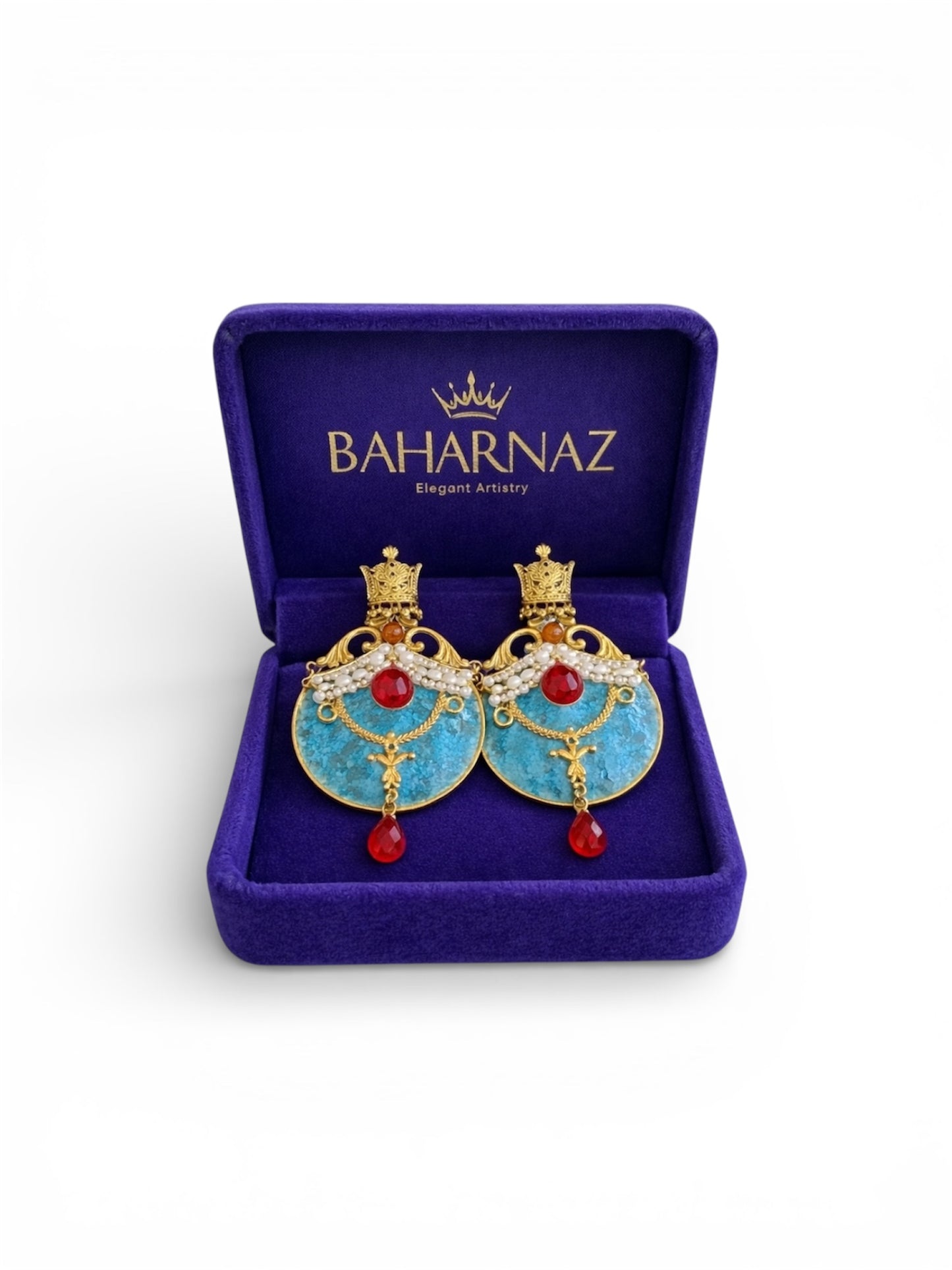 THE QUEEN OF FAIRY TALES, Celestial Azure Drop Earrings For Girls and Women