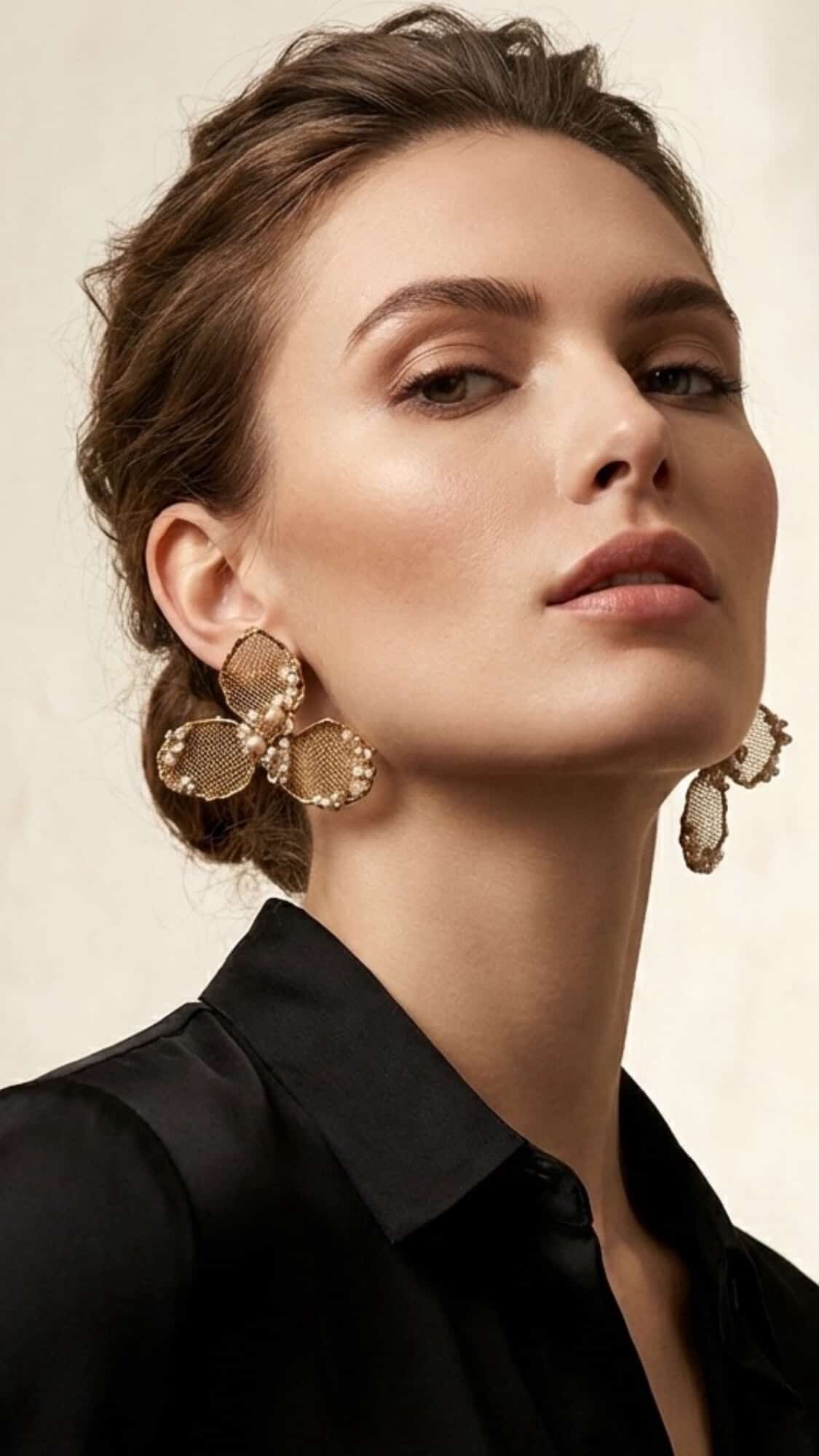 Handmade Brass & Silver Earrings with Cultured Pearls – Unique Statement Jewelry