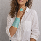 Handmade set of limited edition oxidized necklaces , ring, earrings and bracelets