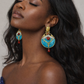 THE QUEEN OF FAIRY TALES, Celestial Azure Drop Earrings For Girls and Women