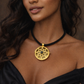 Luxury Handmade Locket Necklace – Reza Pahlavi Engraved Coin, Brass & Silver, Unisex Heritage Piece