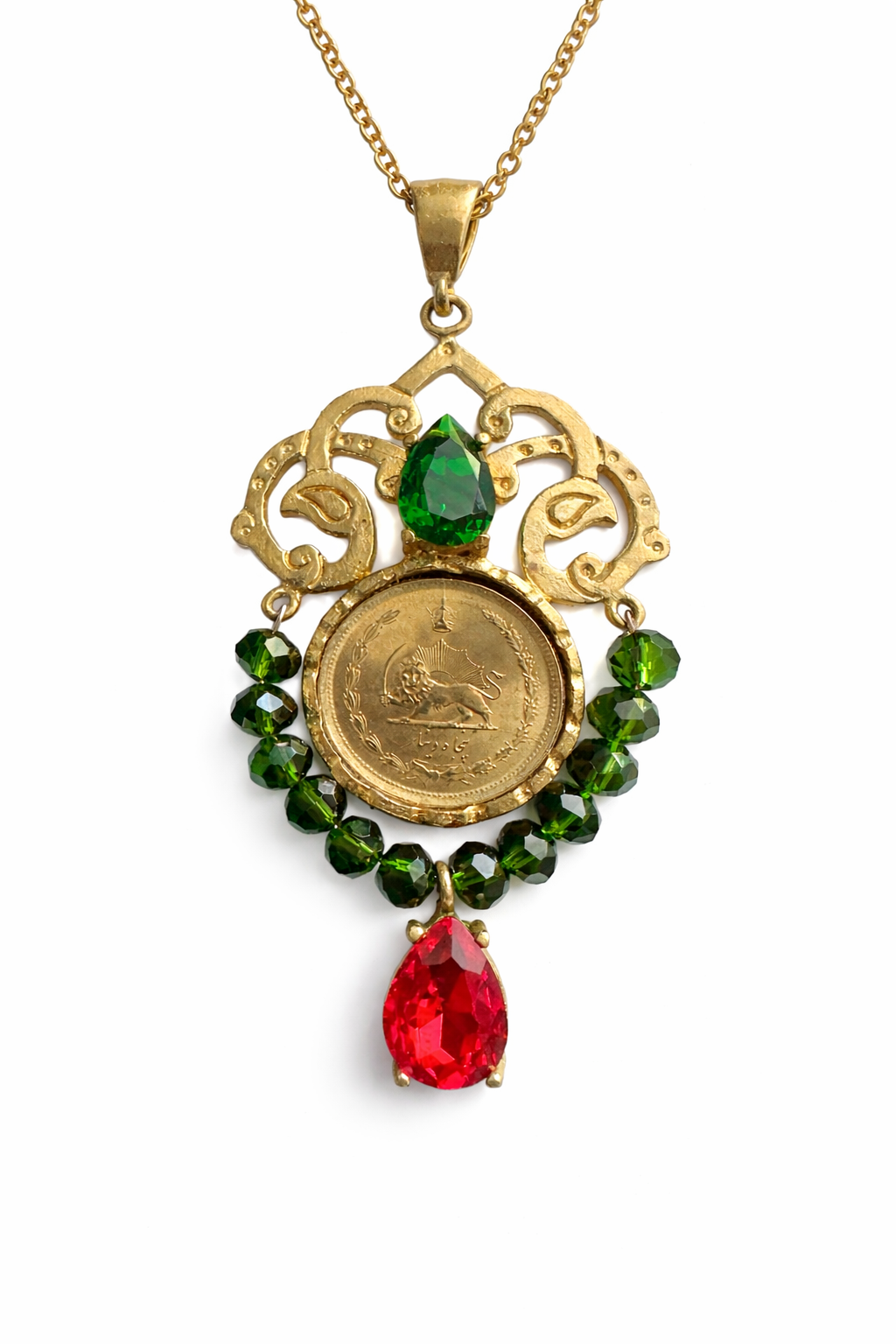 Handmade unique and limited edition coin necklace