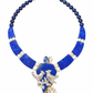 One-of-a-Kind set Handmade 925 Sterling Silver & Genuine Lapis Lazuli Necklace and earrings