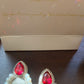 Pahlavi Coin Statement Earrings – Persian 1 Yek Rial Design with Pearls & Red Crystal