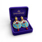 THE QUEEN OF FAIRY TALES, Celestial Azure Drop Earrings For Girls and Women