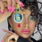 PERSIAN GOLF, Cerulean Odyssey Enamel Earrings For Girls and Women