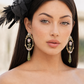 Floral Statement Earrings with Pearls & Purple Drops | Baharnaz