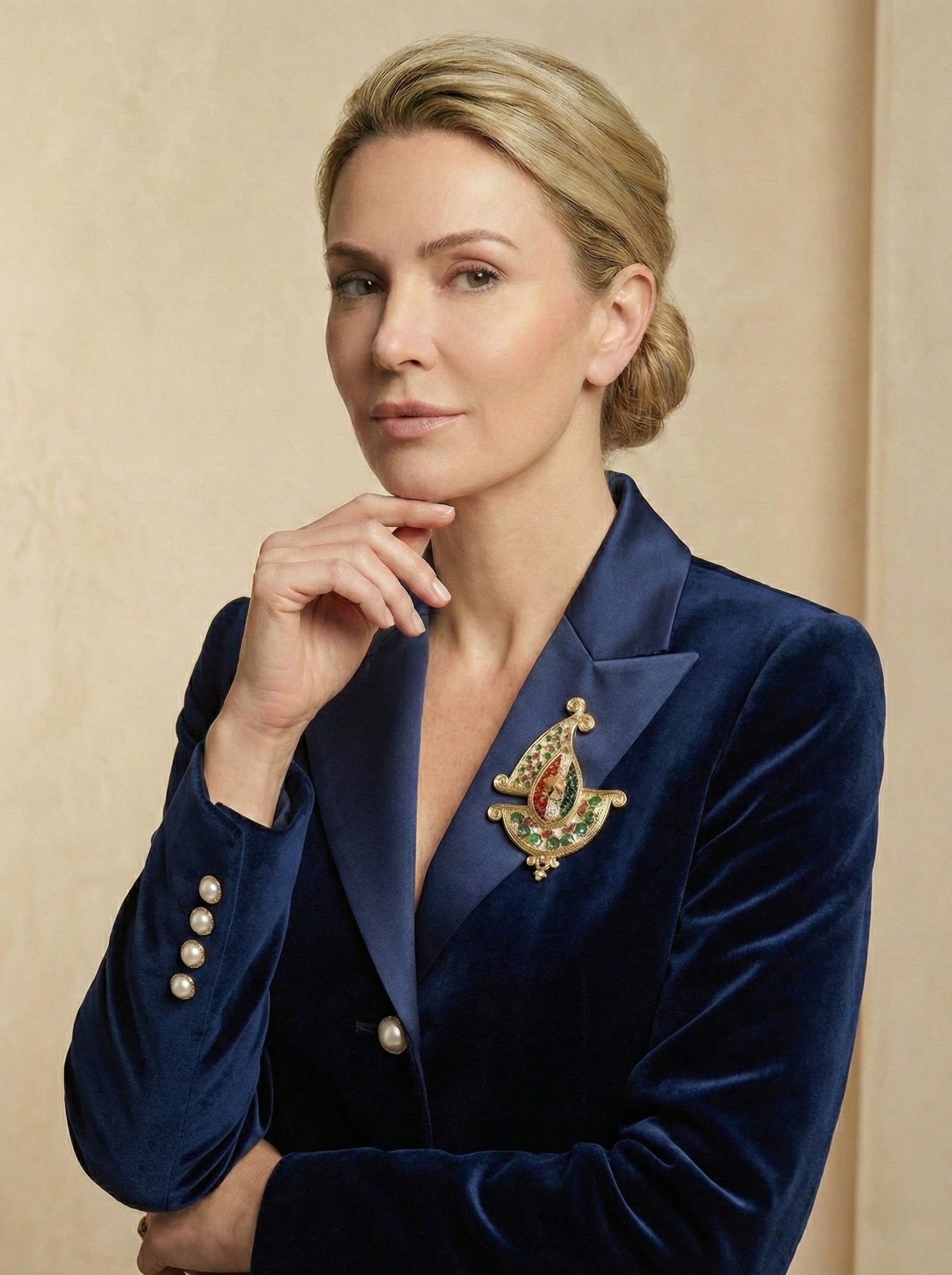 Iran Handmade earrings with Lion and sun sign