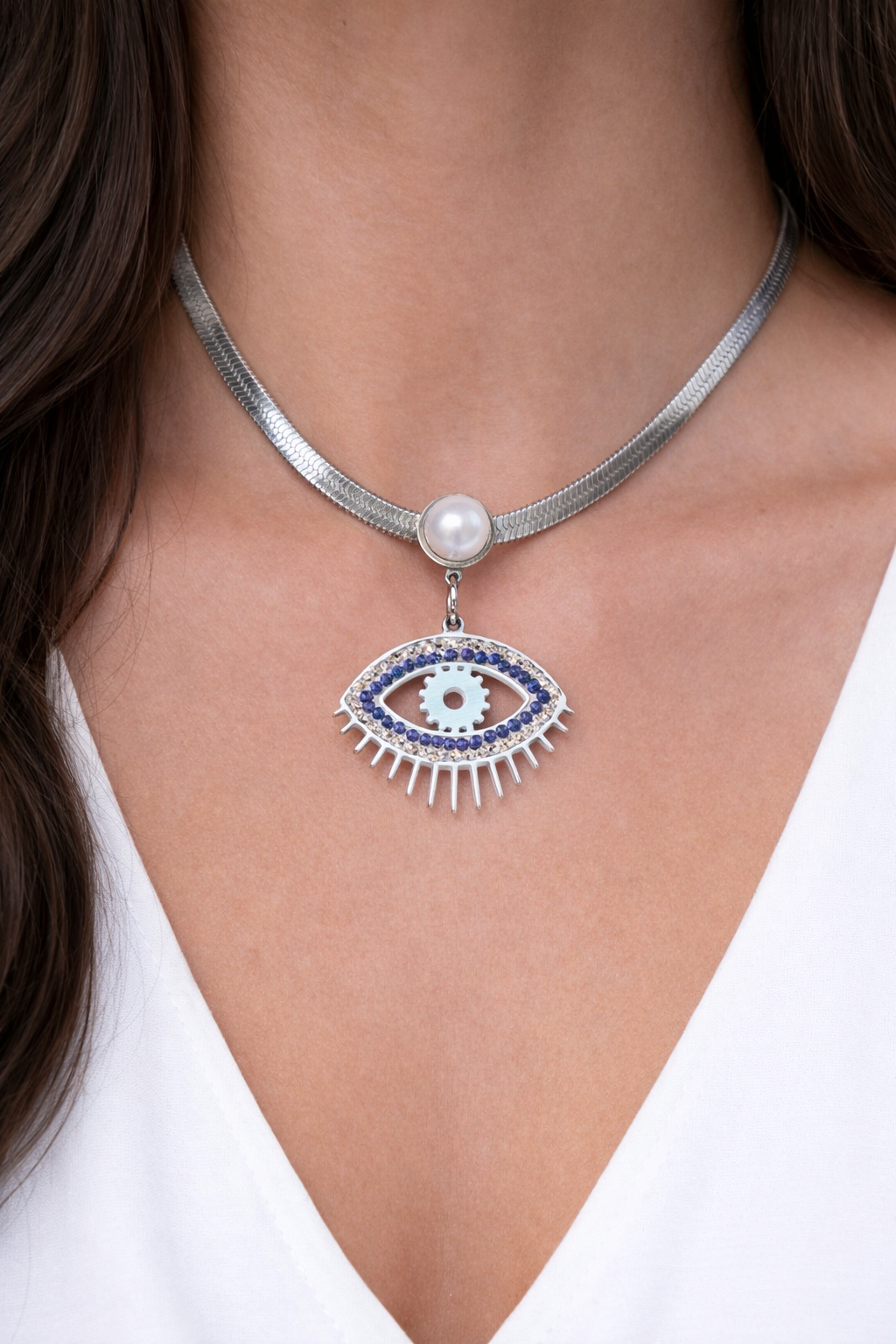 Evil eyes necklace