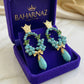 Handmade pahlavi crown earrings earrings ,