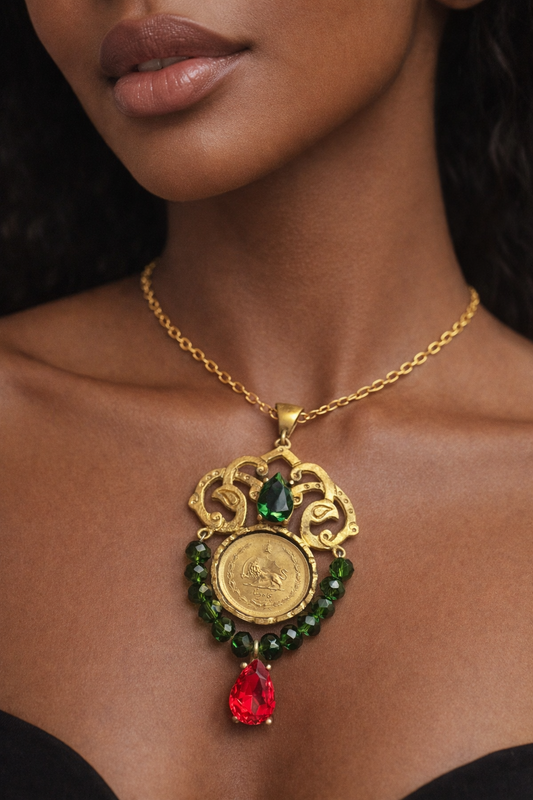 Handmade unique and limited edition coin necklace
