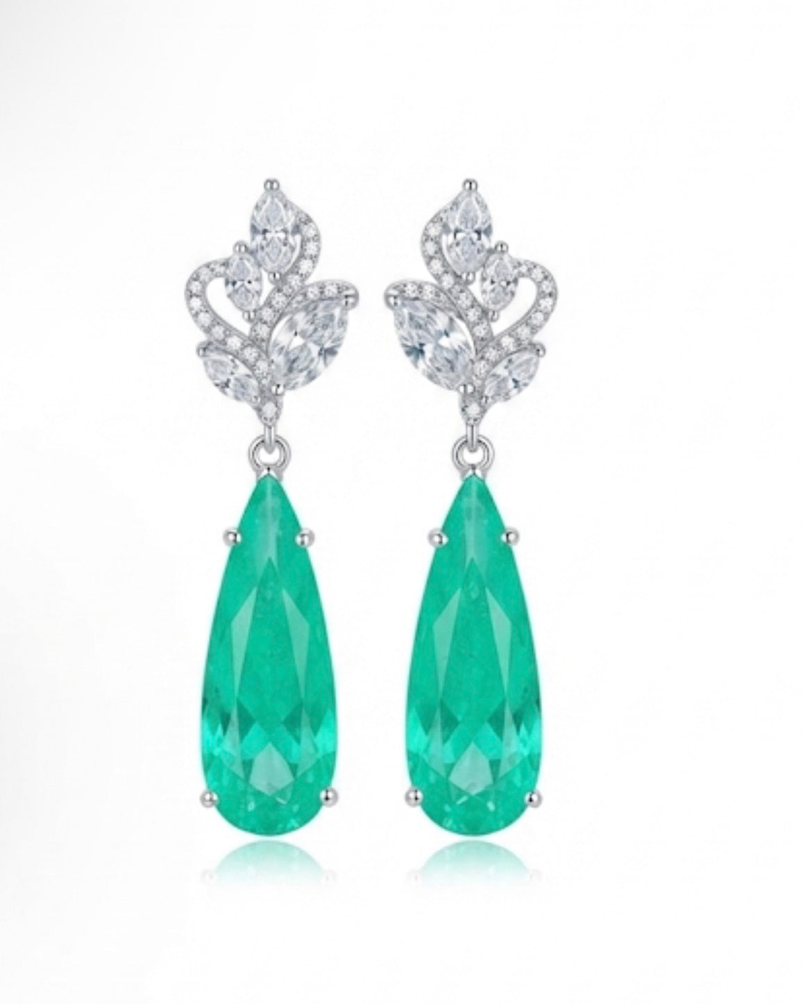 Coquette Botanical Earrings, Gold-Plated Alloy- Faux Crystal