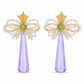 Beautiful handmade earrings and choker . With natural pearls and Amethyststone