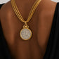 Vintage Shah & Farah Coin Necklace – Handmade Persian Royal Coin Pendant | Baharnaz Gallery