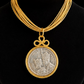 Vintage Shah & Farah Coin Necklace – Handmade Persian Royal Coin Pendant | Baharnaz Gallery