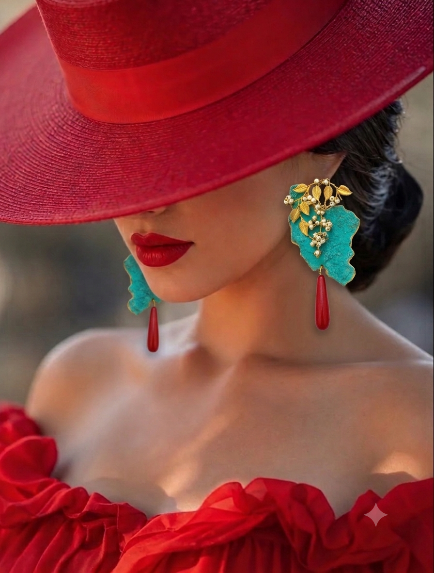 Exclusive I-R-A-N Map Earrings - Limited Edition Designer Jewelry