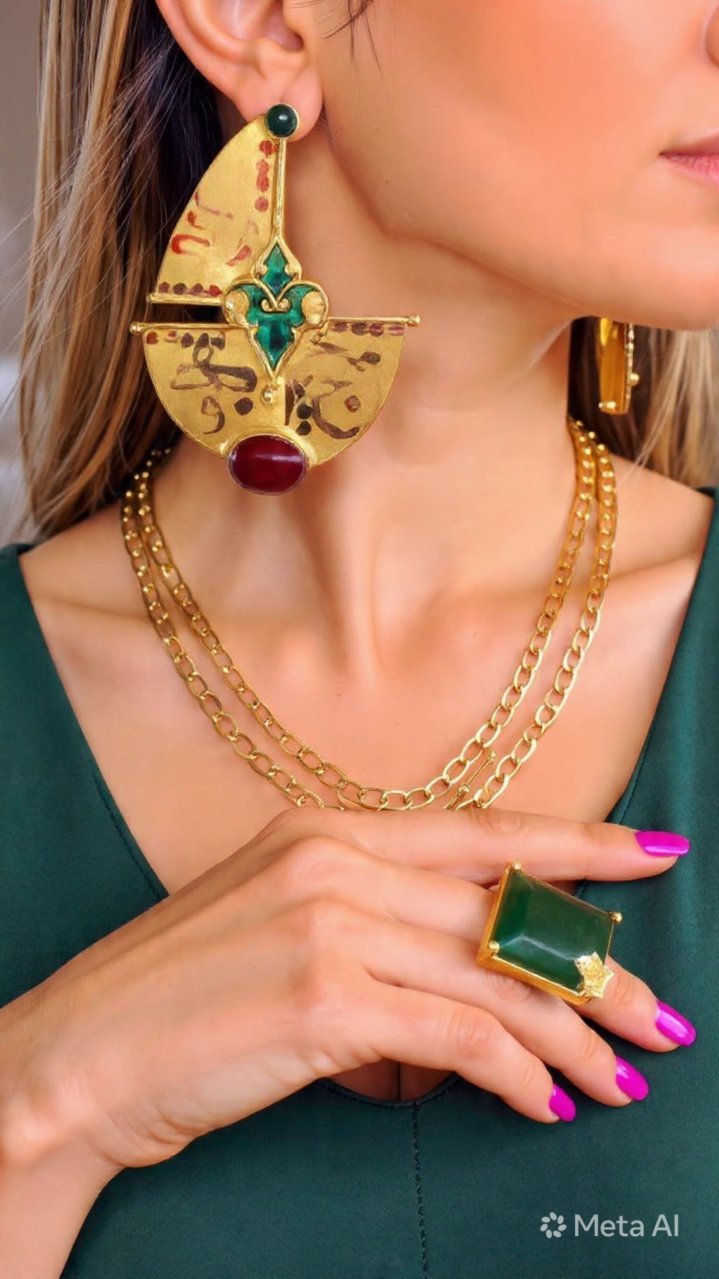 Persian Heritage Jewelry Set – Hafez Inspired Design