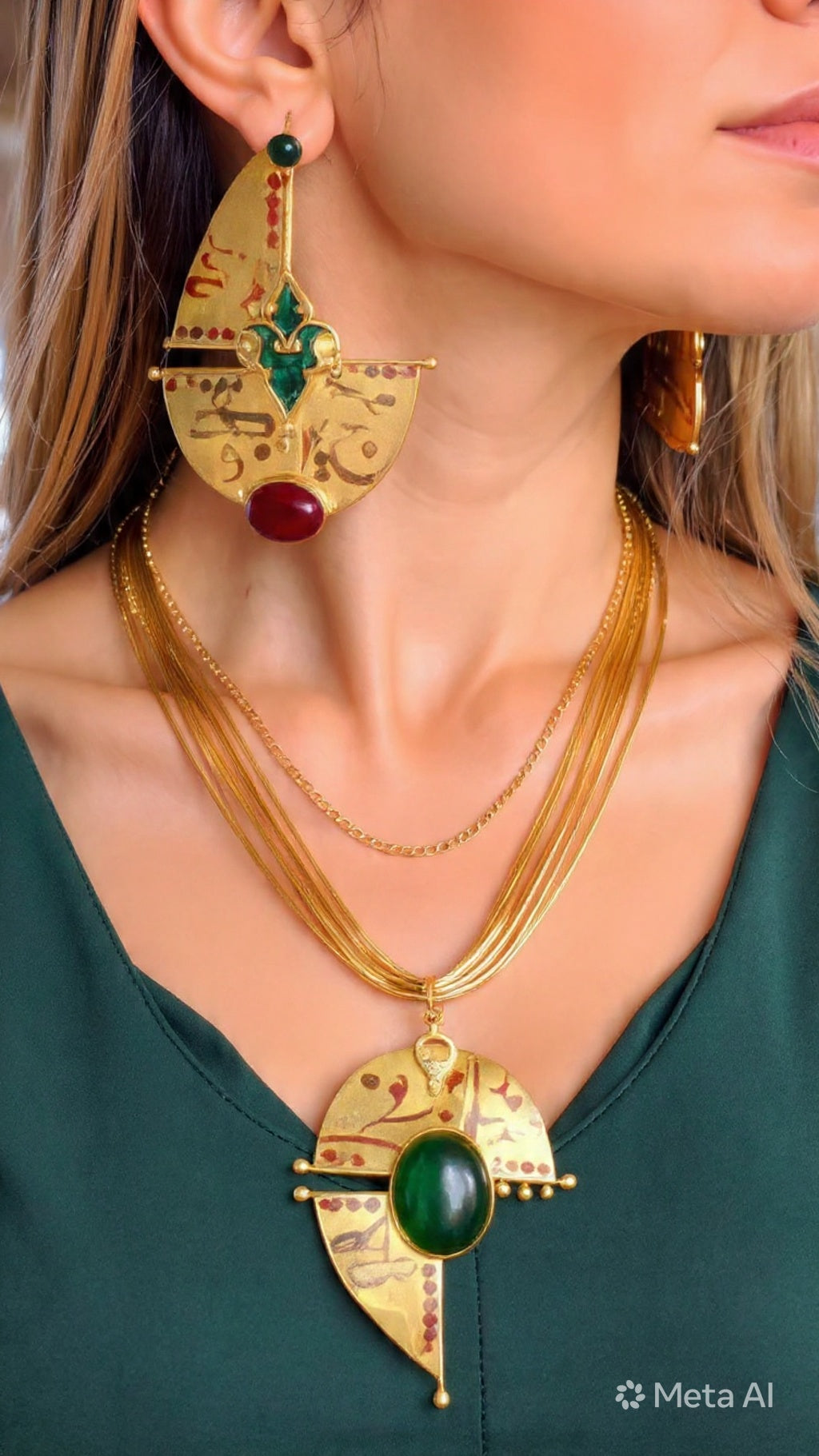 Persian Heritage Jewelry Set – Hafez Inspired Design