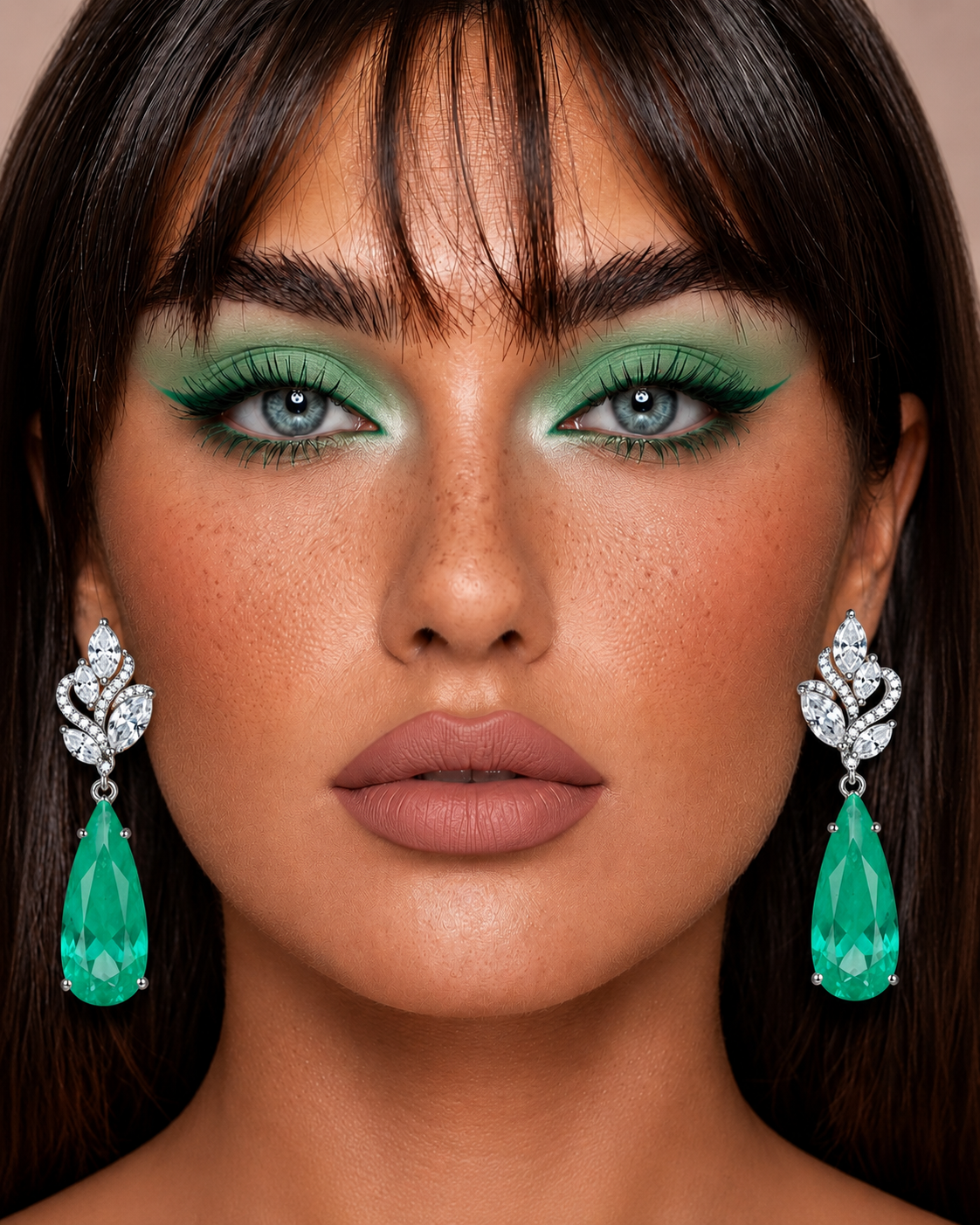 Coquette Botanical Earrings, Gold-Plated Alloy- Faux Crystal