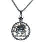 Iranian Persian Pahlavi Lion and sun Shiro Khorshid Necklace