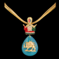 Royal Lion Green Agate Necklace – Persian Heritage Statement Piece