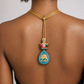 Royal Lion Green Agate Necklace – Persian Heritage Statement Piece