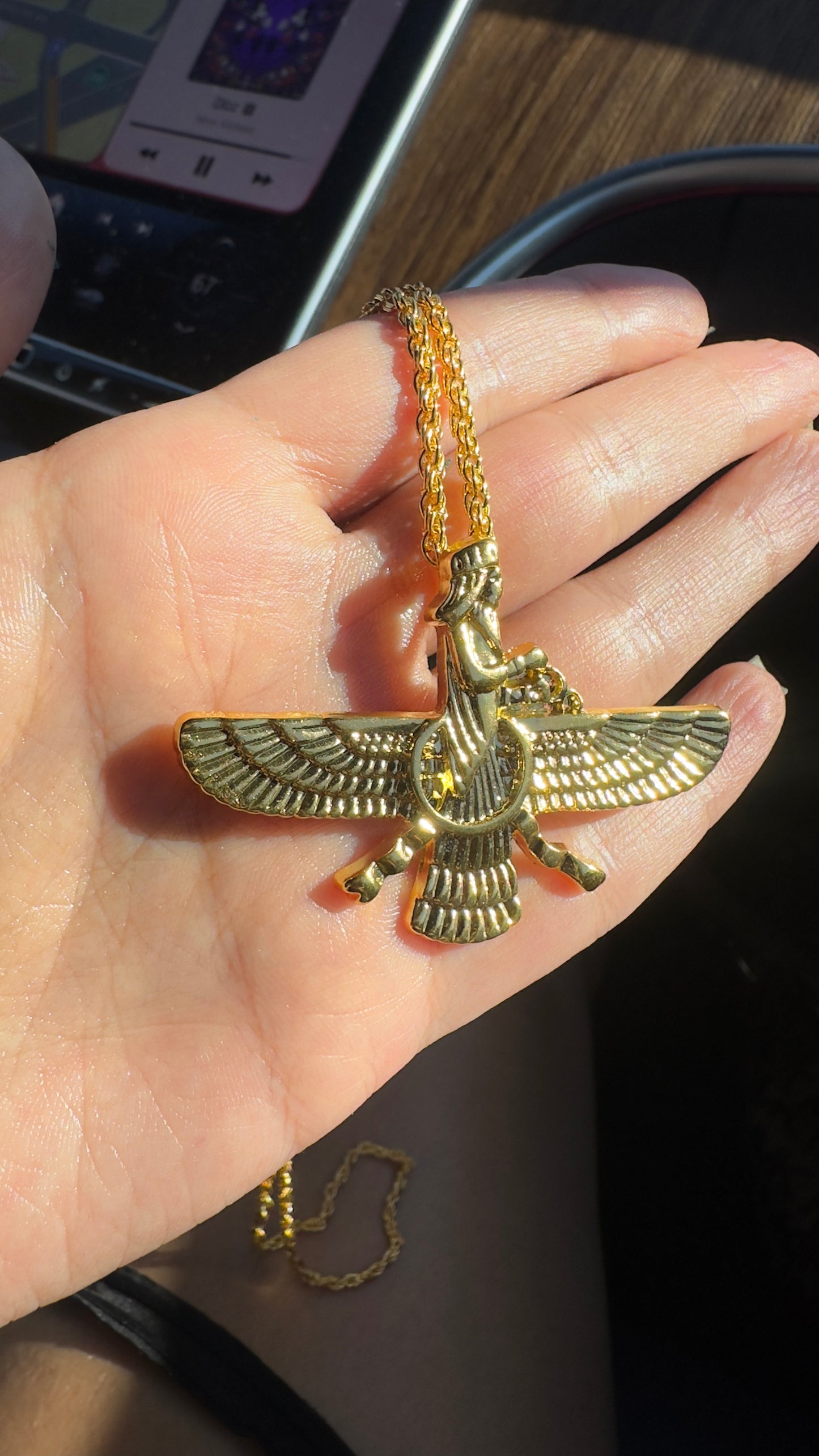 Unisex Faravahar necklace